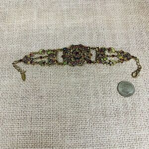 VCLM Gold Victorian Look Crystal Bracelet